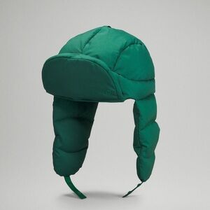 Lululemon Wunder Puff Trapper Hat Everglade Green sz L/XL